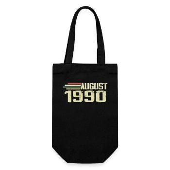 Né Août 1990 Jubilé Août 1990 Millésime - Sac à bouteille - noir - Devant