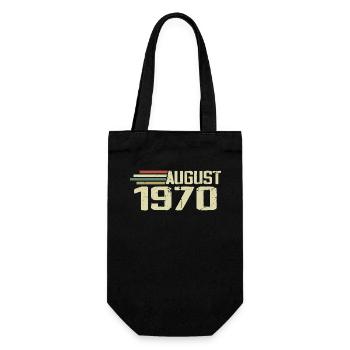 Né en août 1970 Anniversaire Millésime août 1970 - Sac à bouteille - noir - Devant