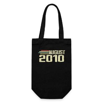 Né Août 2010 Jubilé Août 2010 Millésime - Sac à bouteille - noir - Devant