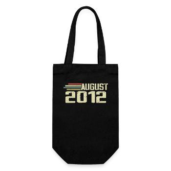 Né Août 2012 Anniversaire Août 2012 Millésime - Sac à bouteille - noir - Devant