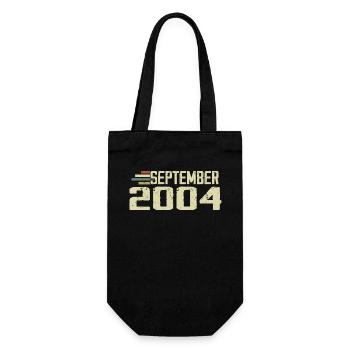 September 2004 Vintage Gift Idea September 2004 - Gift Bag for Bottles - black - Front