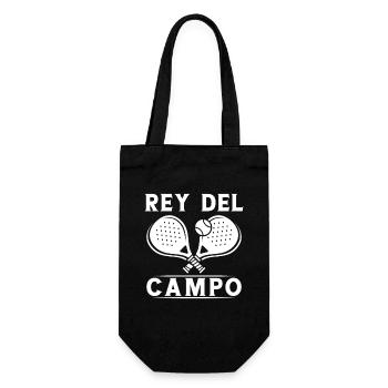 Fun Padel Player King Of The Padel Field Padelist - Gift Bag for Bottles - black - Front