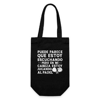 Mais dans ma tête, je joue au paddle-tennis - Sac à bouteille - noir - Devant