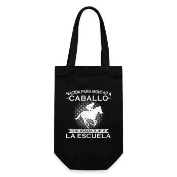 Né pour rouler, forcé d’aller à l’école - Sac à bouteille - noir - Devant