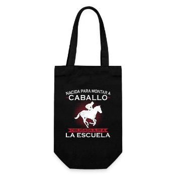 Né pour rouler, forcé d’aller à l’école - Sac à bouteille - noir - Devant