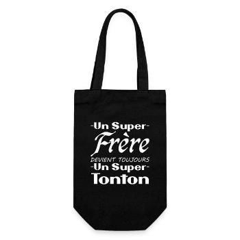 Un super frère devient toujours un super tonton - Sac à bouteille - noir - Devant