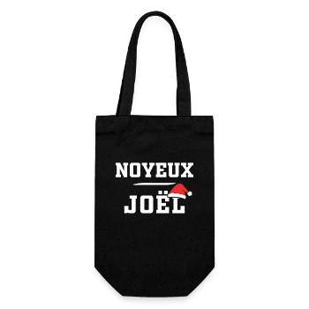 Humour Joël, Noyeux Joël Cadeau Joyeux Noël - Sac à bouteille - noir - Devant