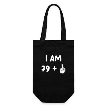 80e anniversaire pour Funny Woman - Sac à bouteille - noir - Devant