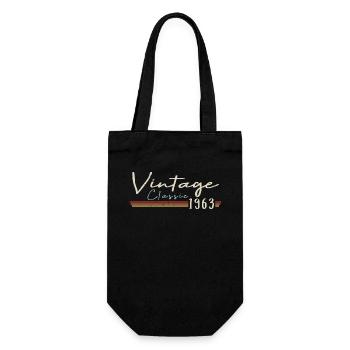 Vintage Original since 1963 Geburtstag Retro 1963 - Geschenkbeutel für Flaschen - Schwarz - Vorne