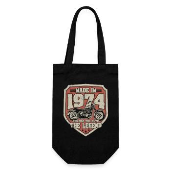 1974 Vintage homme mythe légende moto - Sac à bouteille - noir - Devant