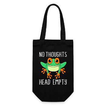 Tree Frog Frog - Gift Bag for Bottles - black - Front