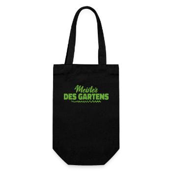 Meister Des Gartens - Geschenkbeutel für Flaschen - Schwarz - Vorne