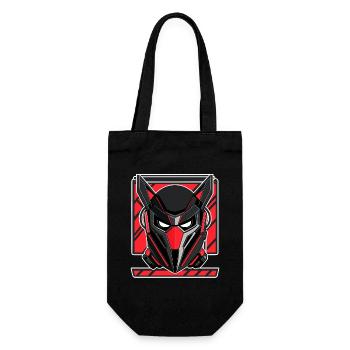 Robot maléfique - Sac à bouteille - noir - Devant