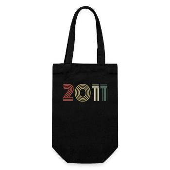 2011 Anniversaire Millésime 2011 Cadeau 2011 - Sac à bouteille - noir - Devant