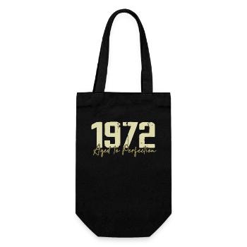 Original 1972 Retro 1972 Birthday Gift 1972 - Gift Bag for Bottles - black - Front