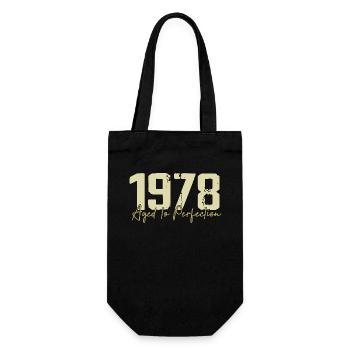 Original 1978 Retro 1978 Geburtstagsgeschenk 1978 - Geschenkbeutel für Flaschen - Schwarz - Vorne