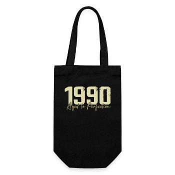 Original 1990 Retro 1990 Geburtstagsgeschenk 1990 - Geschenkbeutel für Flaschen - Schwarz - Vorne