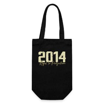 Original 2014 Retro 2014 Geburtstagsgeschenk 2014 - Geschenkbeutel für Flaschen - Schwarz - Vorne