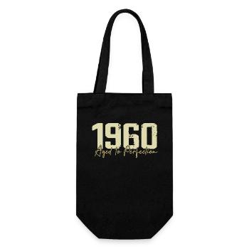 Original 1960 Retro 1960 Geburtstagsgeschenk 1960 - Geschenkbeutel für Flaschen - Schwarz - Vorne