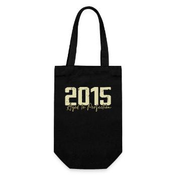 Original 2015 Retro 2015 Geburtstagsgeschenk 2015 - Geschenkbeutel für Flaschen - Schwarz - Vorne
