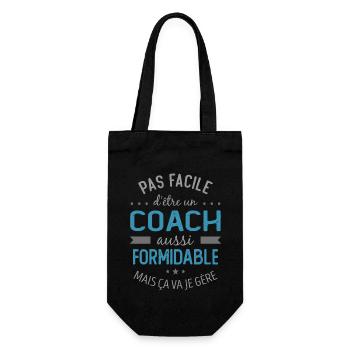 COACH entraineur sportif cadeau - Sac à bouteille - noir - Devant