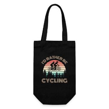 Je préfère faire du vélo en disant rétro soleil - Sac à bouteille - noir - Devant