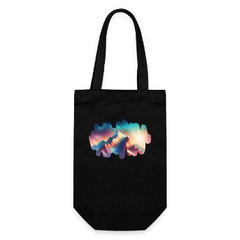 Mountain - Gift Bag for Bottles - black - Front