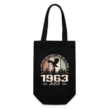 Incomparable since July 1963, 61st Anniversary - Gift Bag for Bottles - black - Front