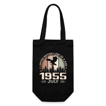 Incomparable since July 1955, 69th Anniversary - Gift Bag for Bottles - black - Front