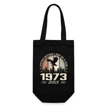 Incomparable since July 1973, 51st Anniversary - Gift Bag for Bottles - black - Front
