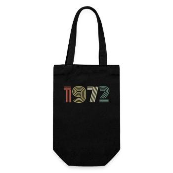 1972 Anniversaire Millésime 1972 Cadeau 1972 - Sac à bouteille - noir - Devant