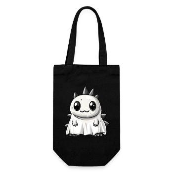 Dinosaur Stegosaurus Halloween Ghost - Gift Bag for Bottles - black - Front