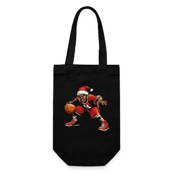 Basketball Player Christmas - Gift Bag for Bottles - black - Front