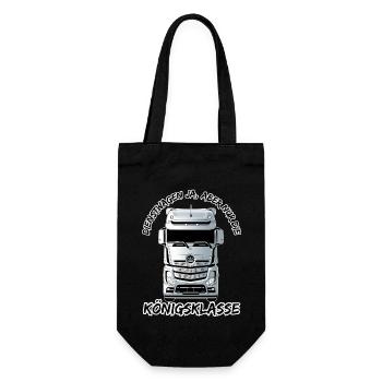 Dienstwagen ja, aber nur die Königsklasse - Geschenkbeutel für Flaschen - Schwarz - Vorne