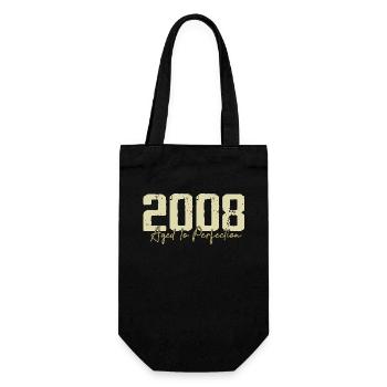 Original 2008 Retro 2008 Geburtstagsgeschenk 2008 - Geschenkbeutel für Flaschen - Schwarz - Vorne