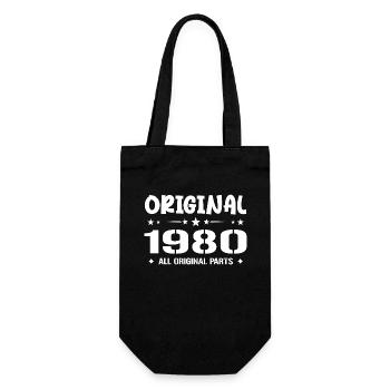 Né en 1980, Cadeau Anniversaire 1980 Original 1980 - Gift Bag for Bottles - black - Front