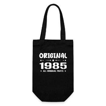 Né en 1985, Cadeau Anniversaire 1985 Original 1985 - Gift Bag for Bottles - black - Front