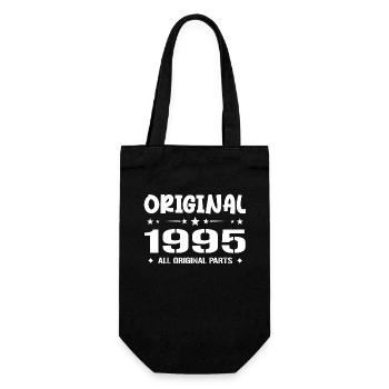 Né en 1995, Cadeau Anniversaire 1995 Original 1995 - Gift Bag for Bottles - black - Front