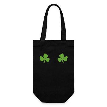 fun for girls & Women's to Celebrate St. Patrick's - Geschenkbeutel für Flaschen - Schwarz - Vorne