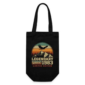 Légendaire depuis 1983 Vintage Vintage Anniversaire - Sac à bouteille - noir - Devant