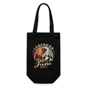 Legendär seit Juni 2013 - Geburtstag 2013 - Geschenkbeutel für Flaschen - Schwarz - Vorne