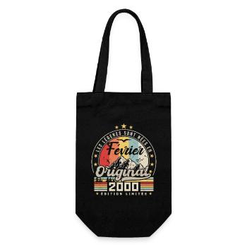 Février 2000 Cadeau 24e Anniversaire Février 2000 - Sac à bouteille - noir - Devant
