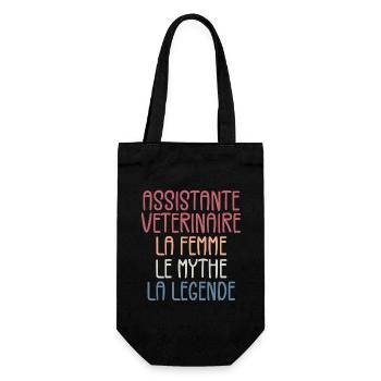 Veterinary Assistant - Gift Bag for Bottles - black - Front