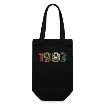 1983 Anniversaire Millésime 1983 Cadeau 1983 - Sac à bouteille - noir - Devant