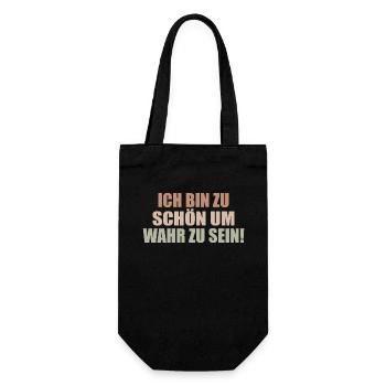 too good to be true Self-absorbed Selfish Selfish - Gift Bag for Bottles - black - Front