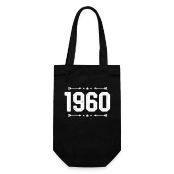 Vintage 1960's Vintage 65th Birthday 1960's - Gift Bag for Bottles - black - Front