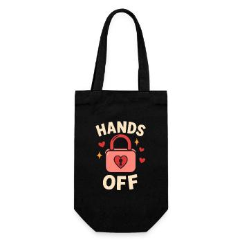 Pas touche – Pas de contact ! - Sac à bouteille - noir - Devant