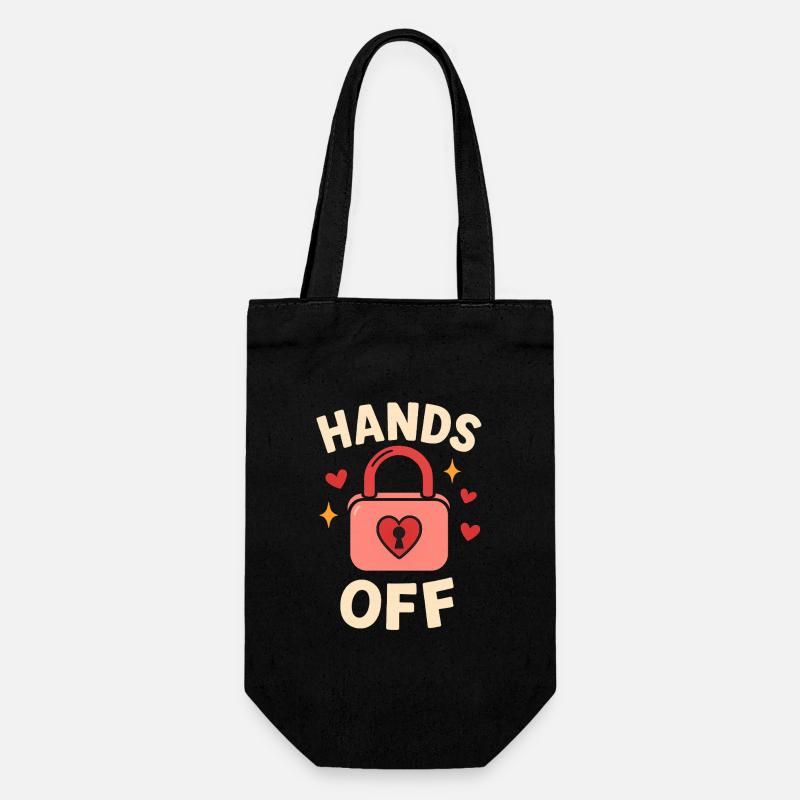 Pas touche – Pas de contact ! - Sac à bouteille - noir