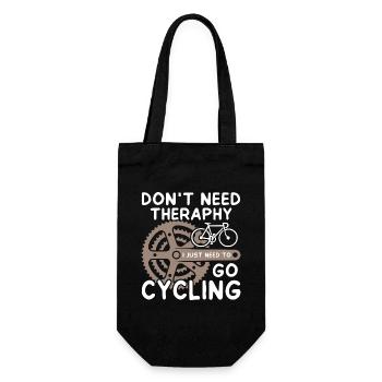 Bike Riding Cyclist Outdoor - Gift Bag for Bottles - black - Front