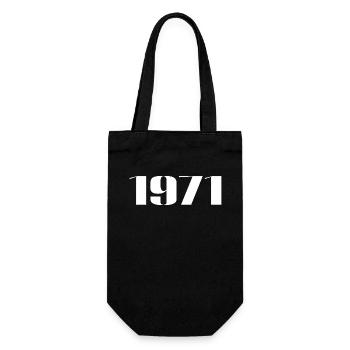 1971 - Gift born in 1971 - Gift Bag for Bottles - black - Front
